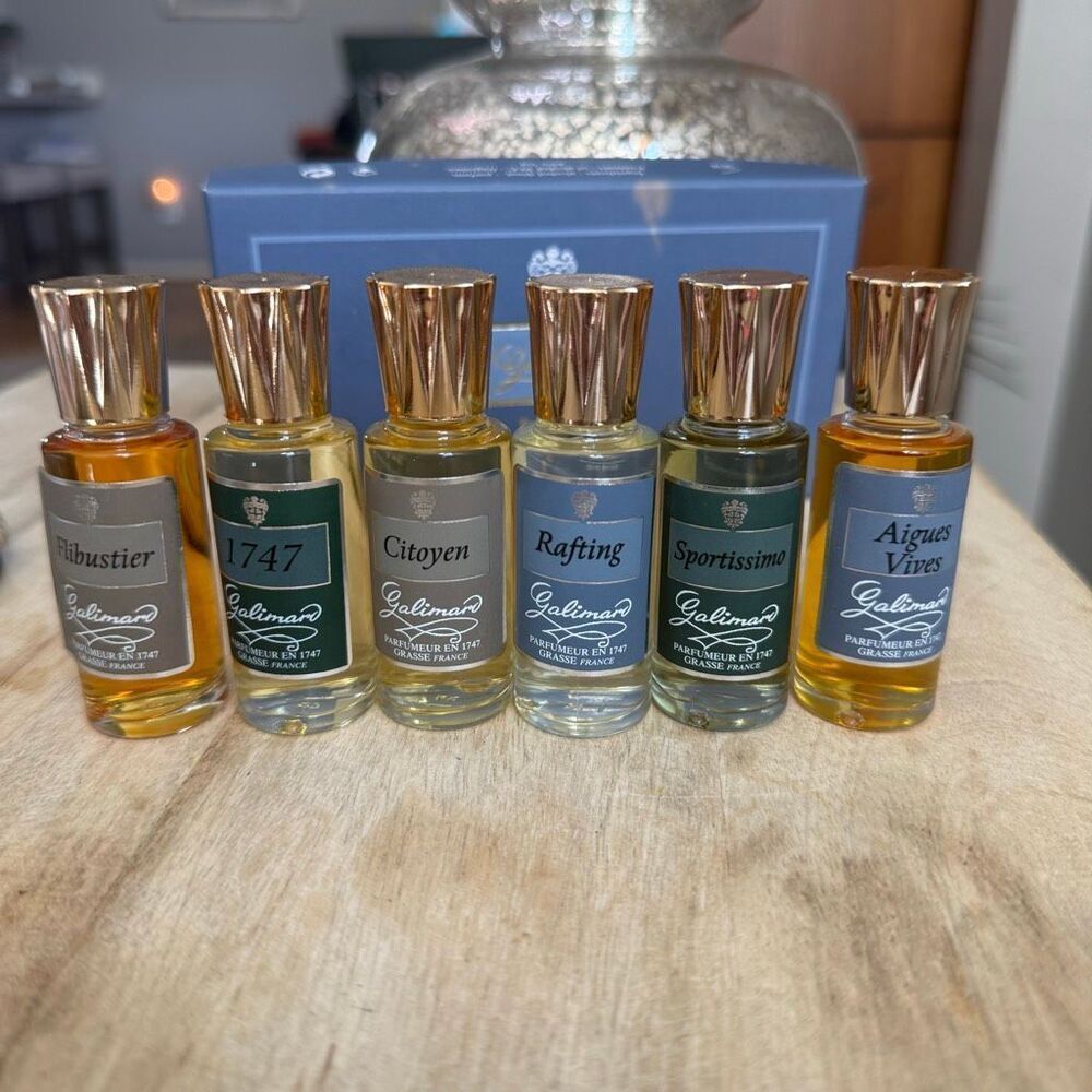 Vintage Galimard French Mini Perfume Set Of 6 Fragrance Collection